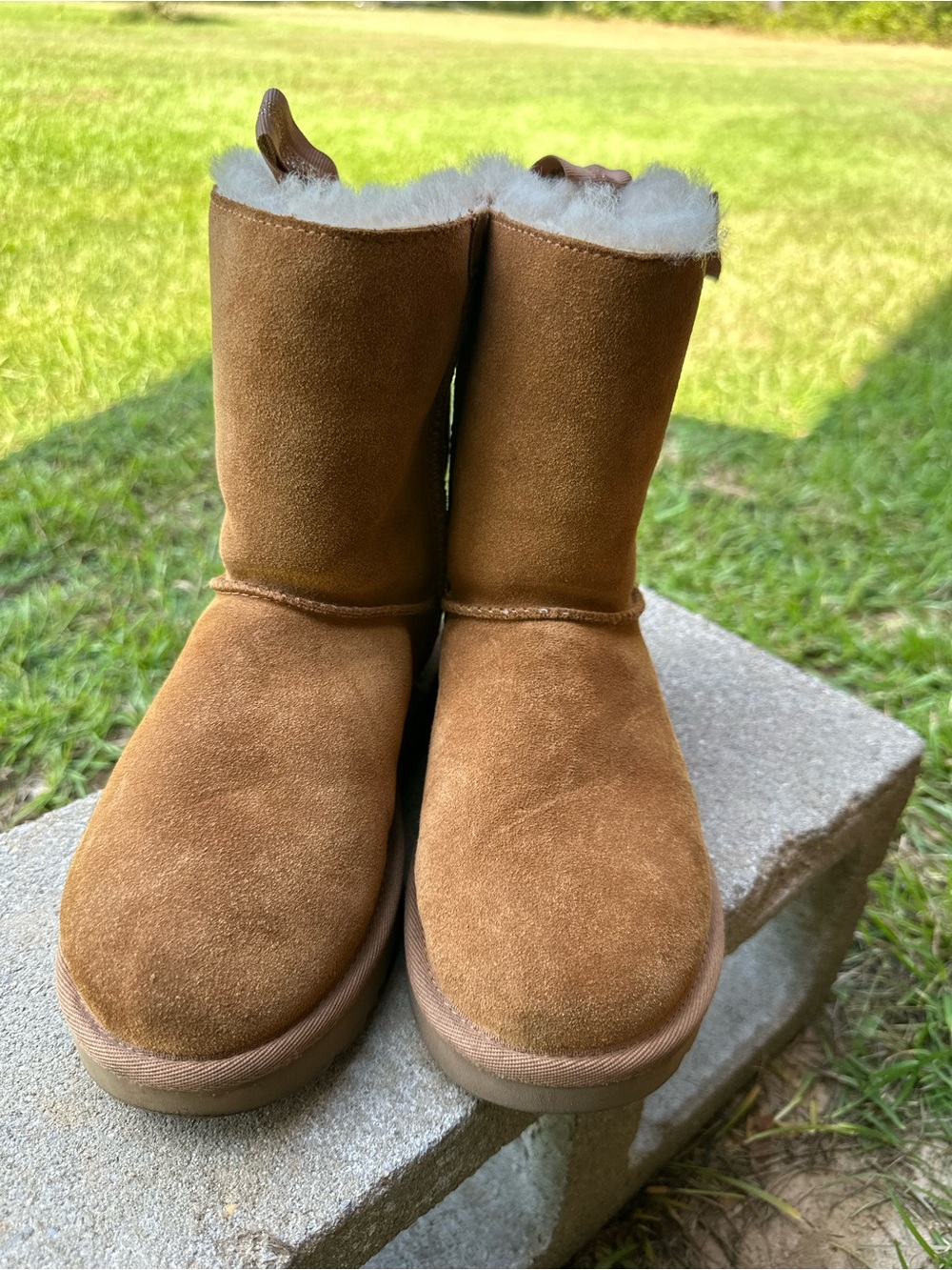 UGG Women’s Short Winter Boots in Chestnut Suede
